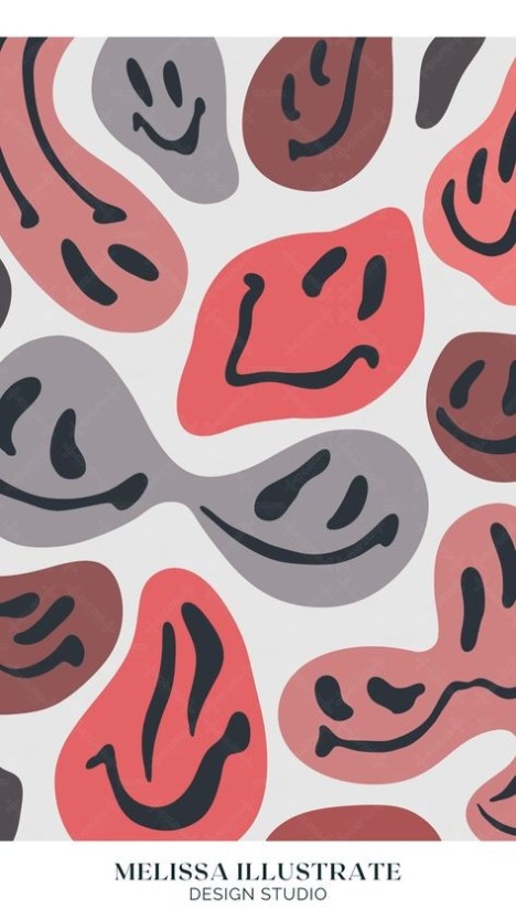 aesthetic trippy smiley face wallpaper 0032