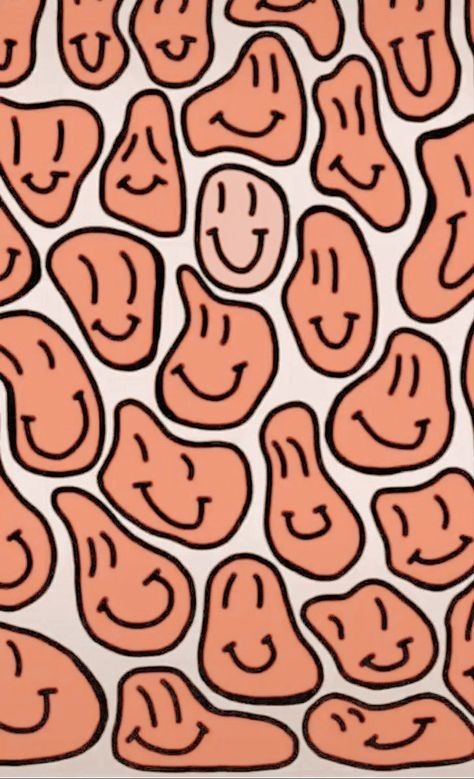 aesthetic trippy smiley face wallpaper 0076