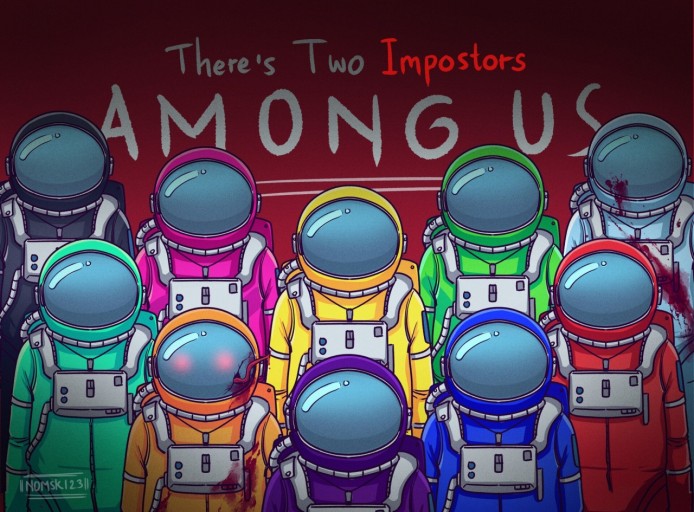 among us wallpaper imposter aesthetic