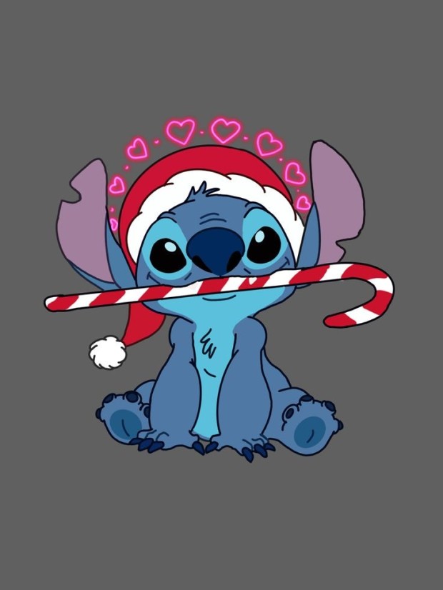 amusing cute christmas stitch illustrations