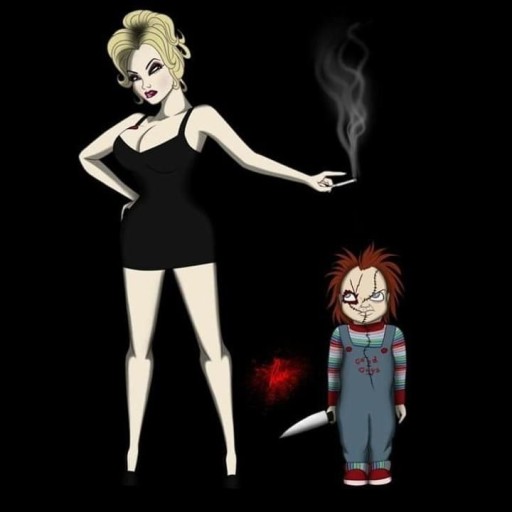 artistic Chucky and Tiffany wallpapers