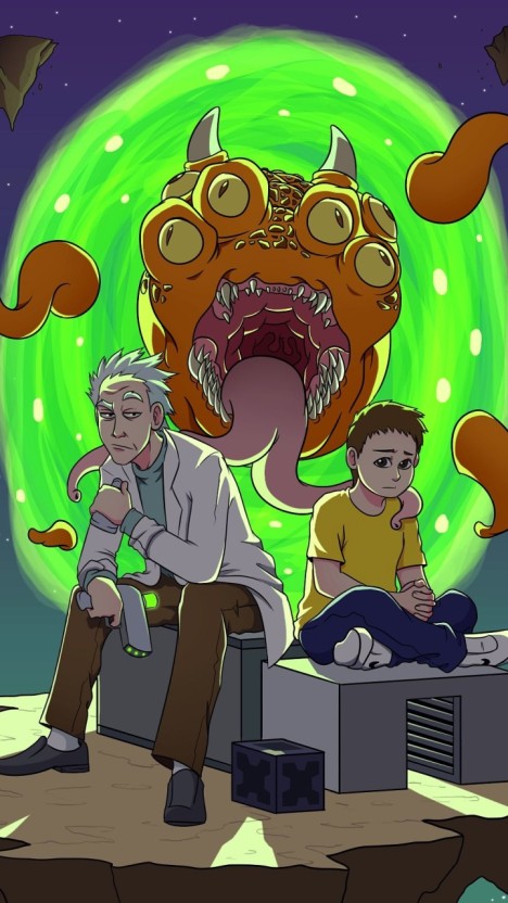 best trippy rick and morty wallpaper collections