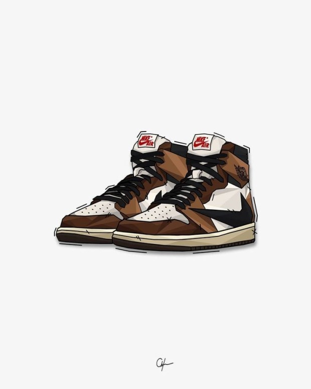 cartoon air jordan 1 wallpaper