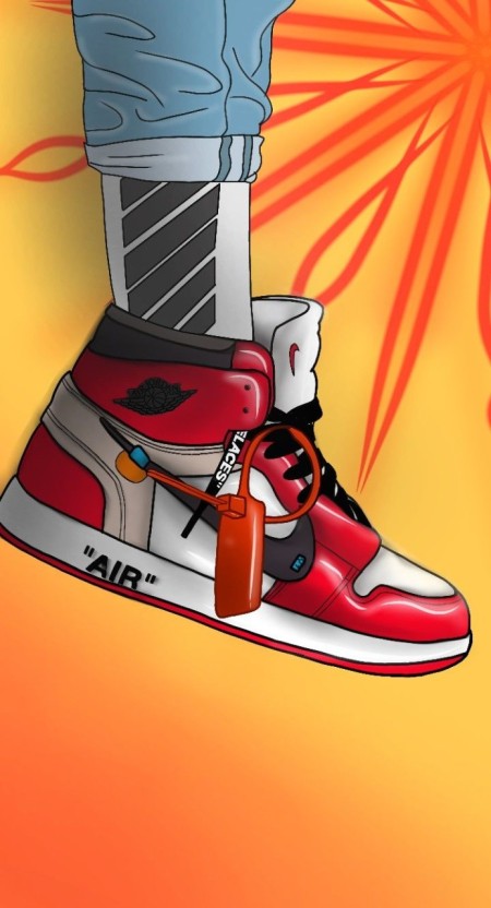 cartoon air jordan 1 wallpaper 0022