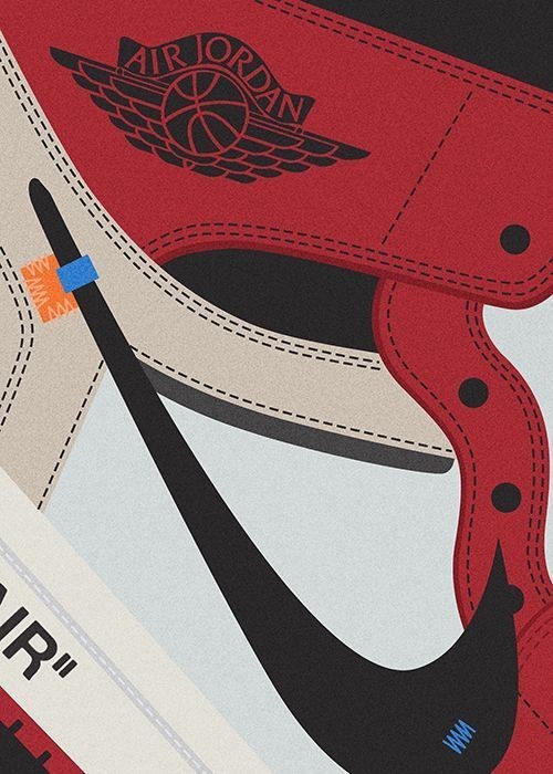 cartoon air jordan 1 wallpaper 0032