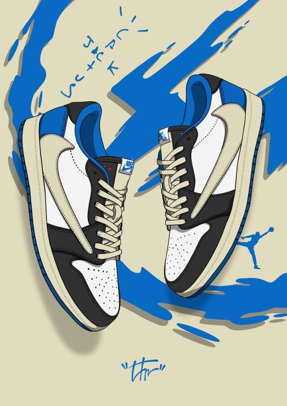 cartoon air jordan 1 wallpaper 0037