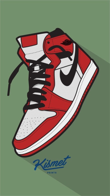 cartoon air jordan 1 wallpaper 0039