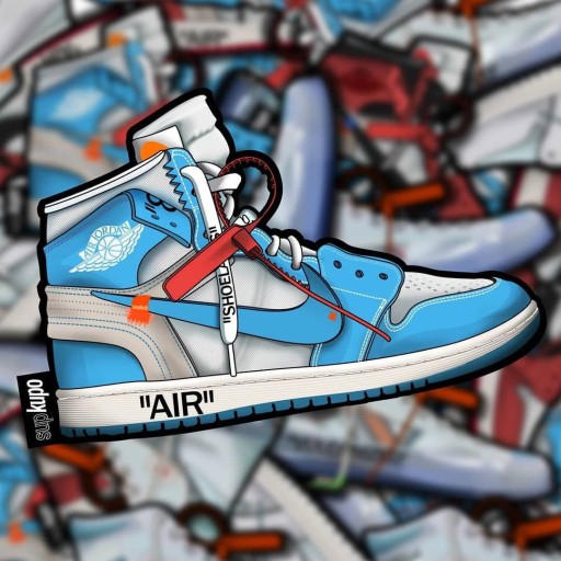 cartoon air jordan 1 wallpaper 0051