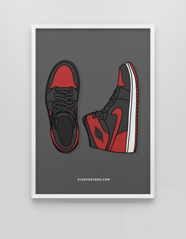 cartoon air jordan 1 wallpaper 0073