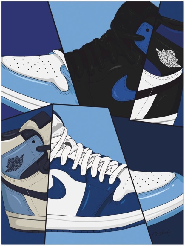 cartoon air jordan 1 wallpaper 0080