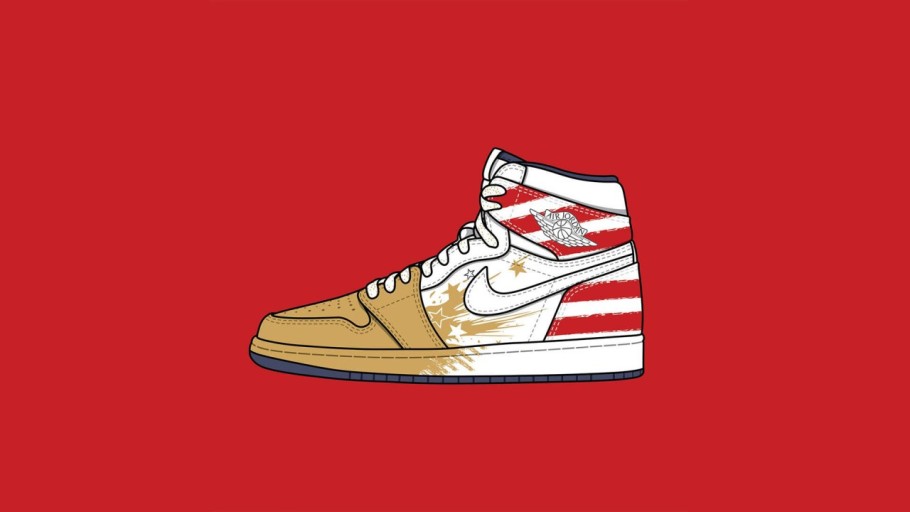 cartoon air jordan 1 wallpaper 0082