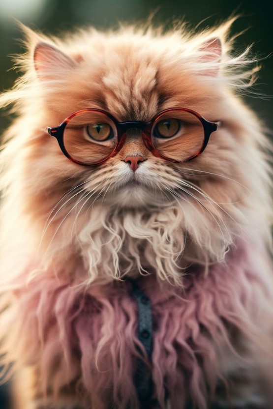 cat with glasses pfp 0025