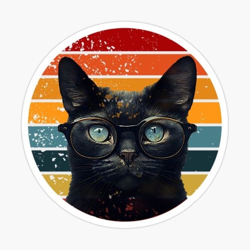 cat with glasses pfp 0070