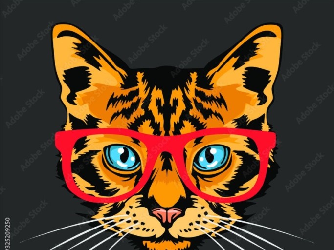 cat with glasses pfp 0081