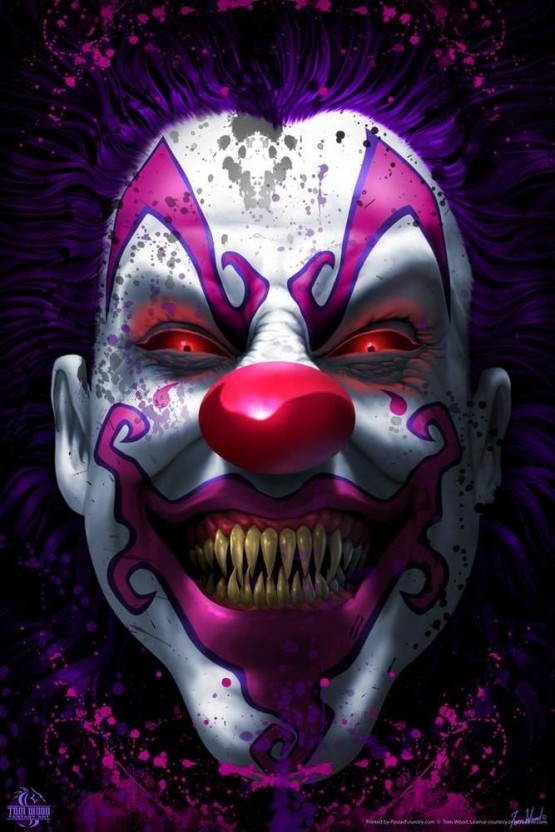 clown wallpaper designs