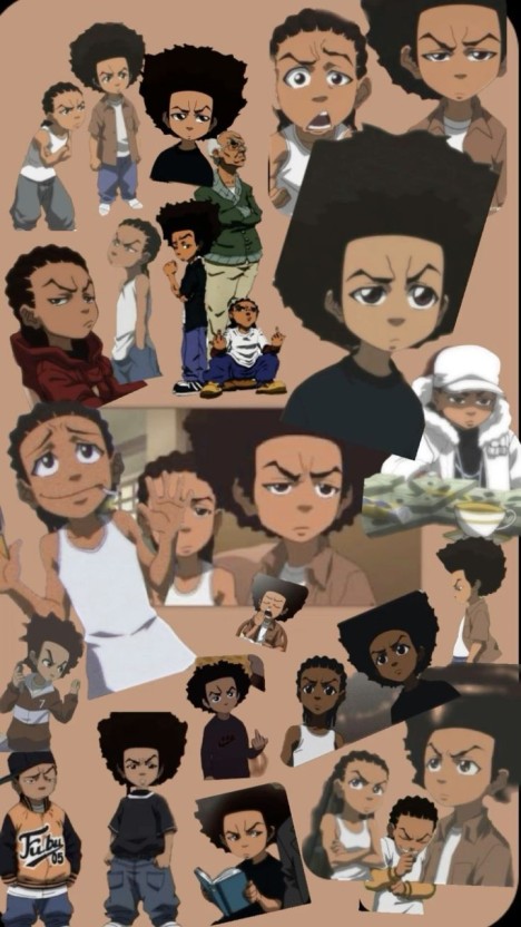 colorful boondocks wallpaper drip patterns