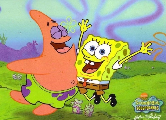 colorful Spongebob and Patrick wallpaper backgrounds