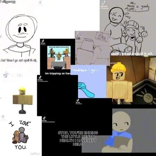 comedic roblox artwork