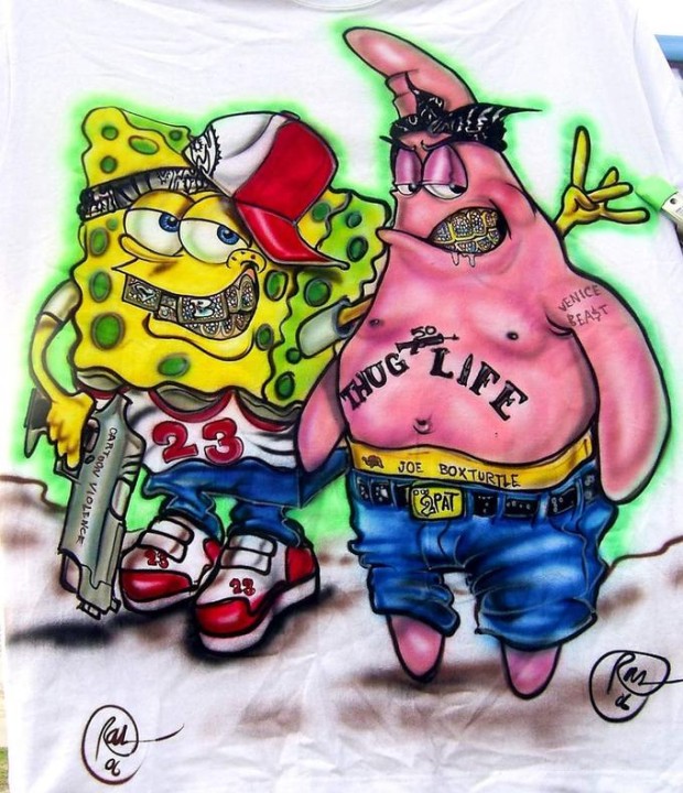 cool gangster spongebob wallpaper