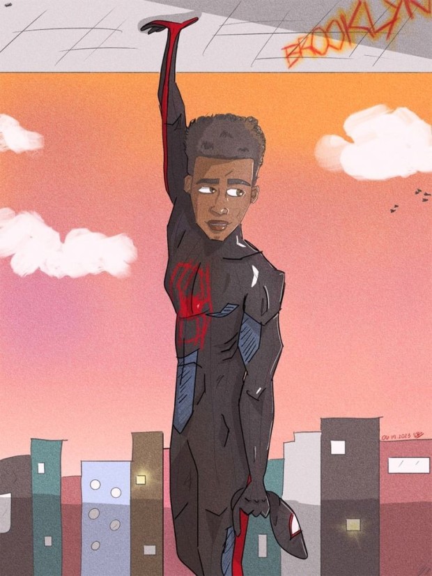 cool miles morales wallpaper illustrations