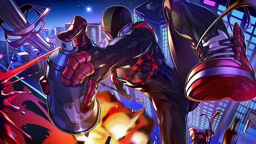 cool miles morales wallpaper 0054