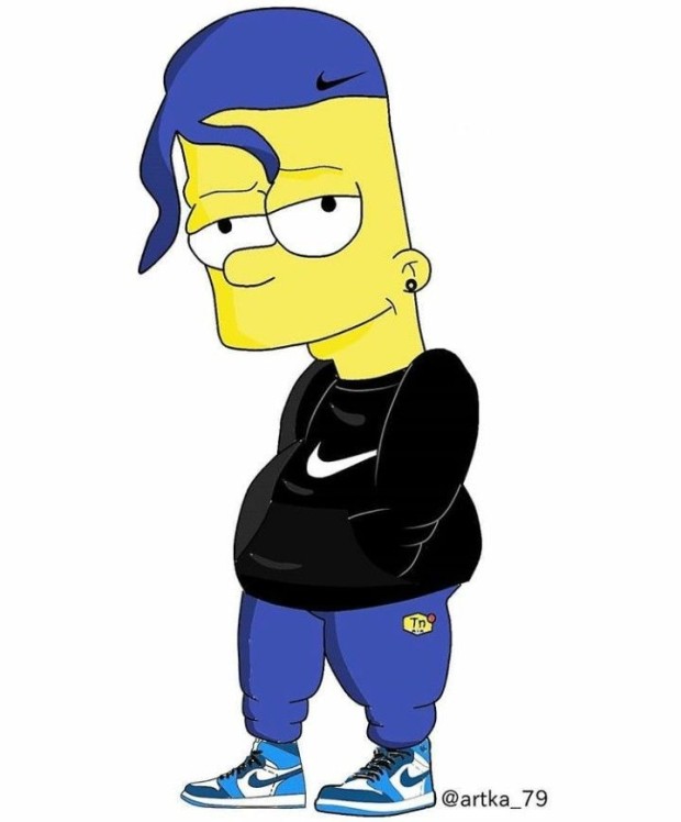 creative gangsta bart simpson wallpaper