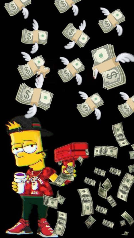 creative sad bart simpson wallpaper ideas