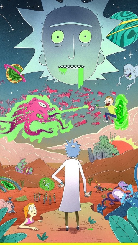 creative trippy rick and morty wallpaper ideas