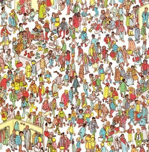 creative wheres waldo wall art