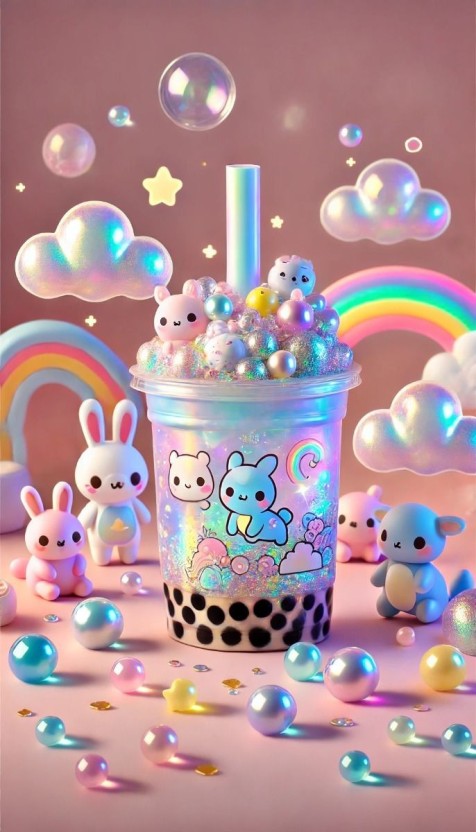 cute boba wallpaper 0040