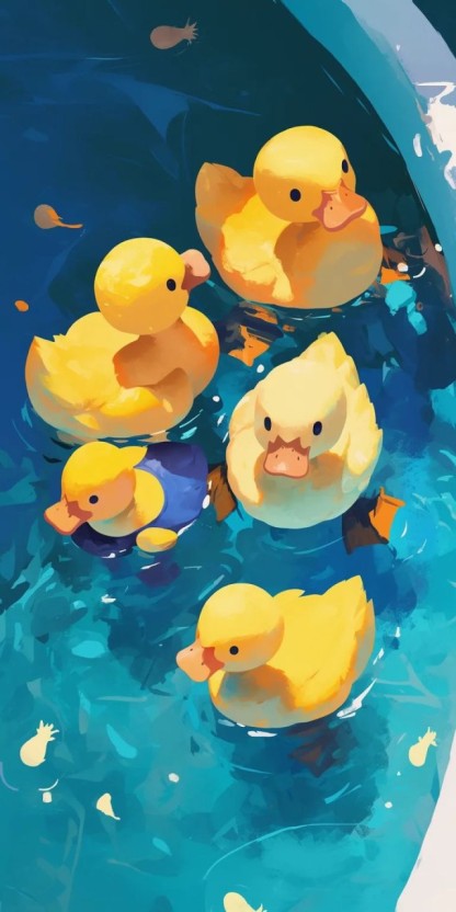 cute duck wallpaper designs