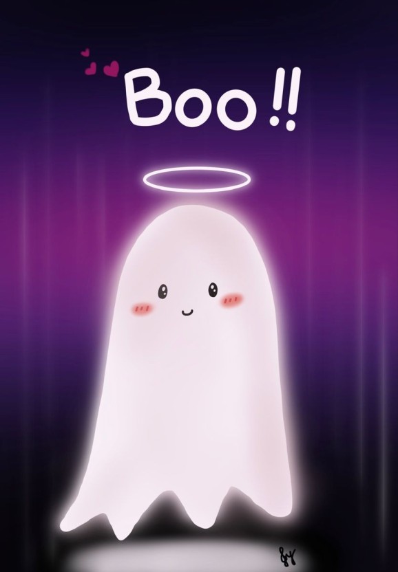 cute ghost halloween wallpaper