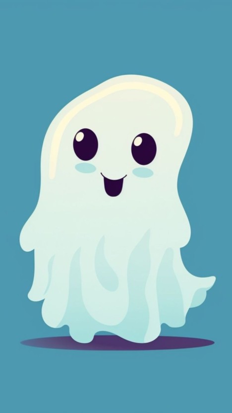 cute ghost wallpaper 0022