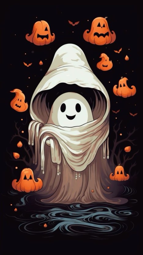 cute ghost wallpaper 0026