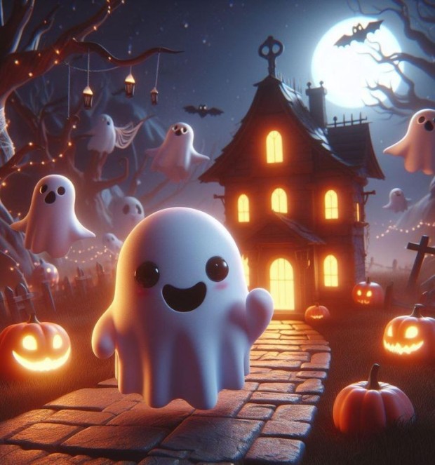 cute ghost wallpaper 0068