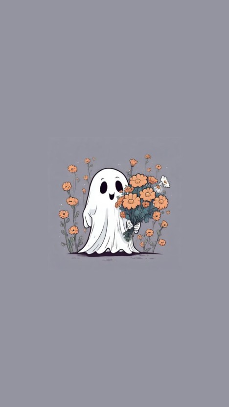 cute ghost wallpaper 0087