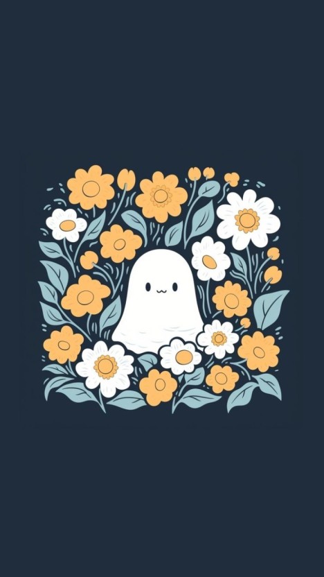 cute ghost wallpaper 0088