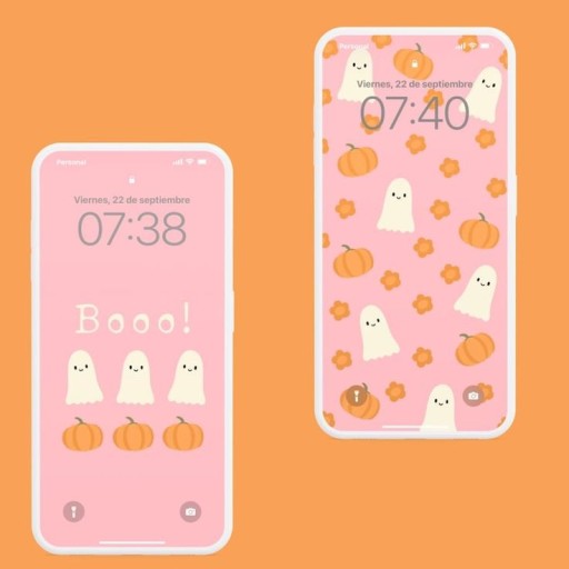 cute ghostface wallpaper pink 0087