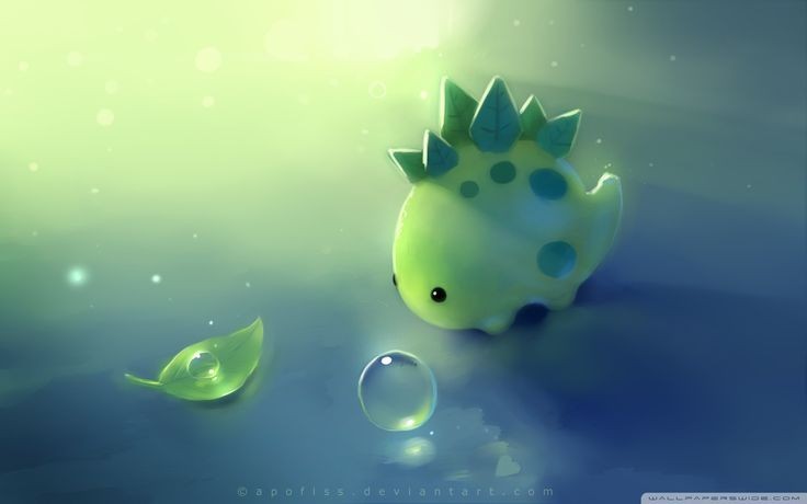 cute green wallpaper 0031