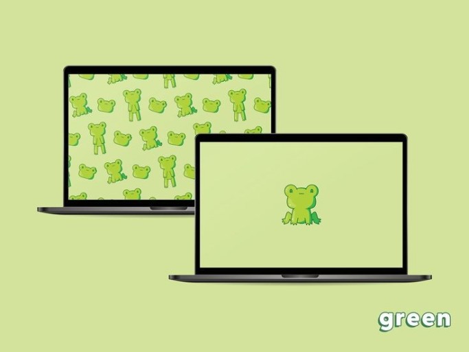 cute green wallpaper 0049