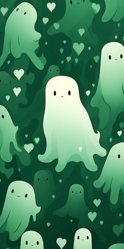 cute green wallpaper 0069