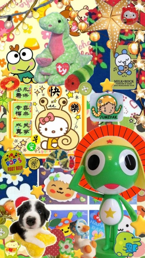 cute green wallpaper 0085