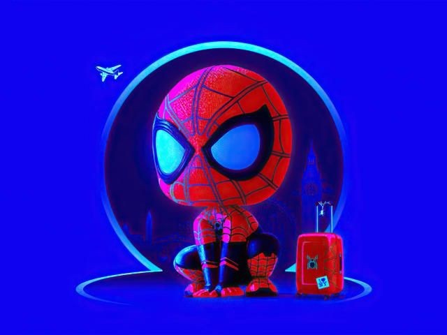 cute spiderman illustrations for screens