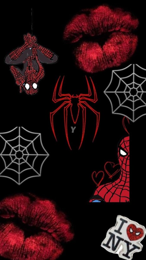 cute spiderman phone background