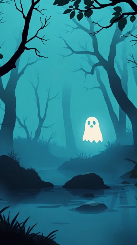 enchanting cute ghost wallpaper options