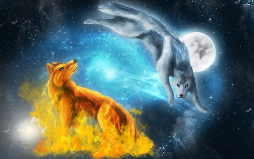 epic fire wolf wallpaper for mobile devices