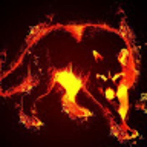 epic fire wolf wallpaper 0022