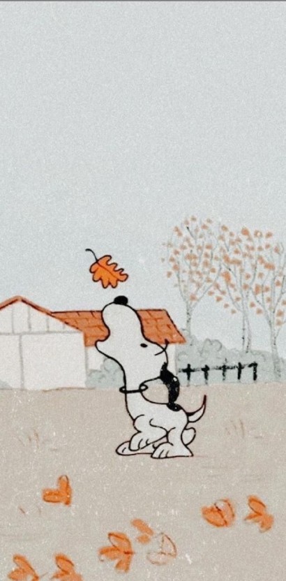 fall snoopy wallpaper