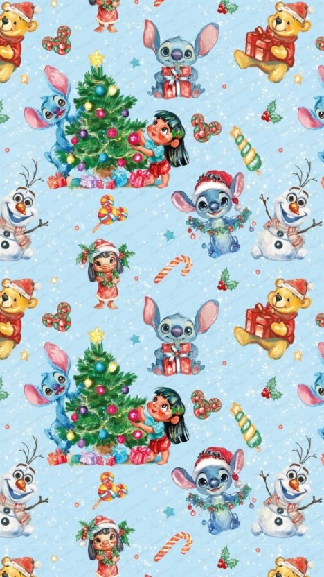 festive cute christmas stitch themes