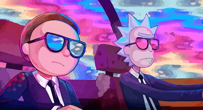 free trippy rick and morty wallpaper images